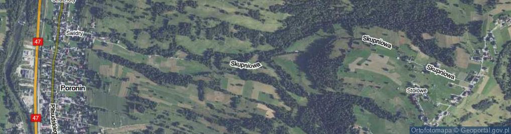 Zdjęcie satelitarne Skupniowa ul.